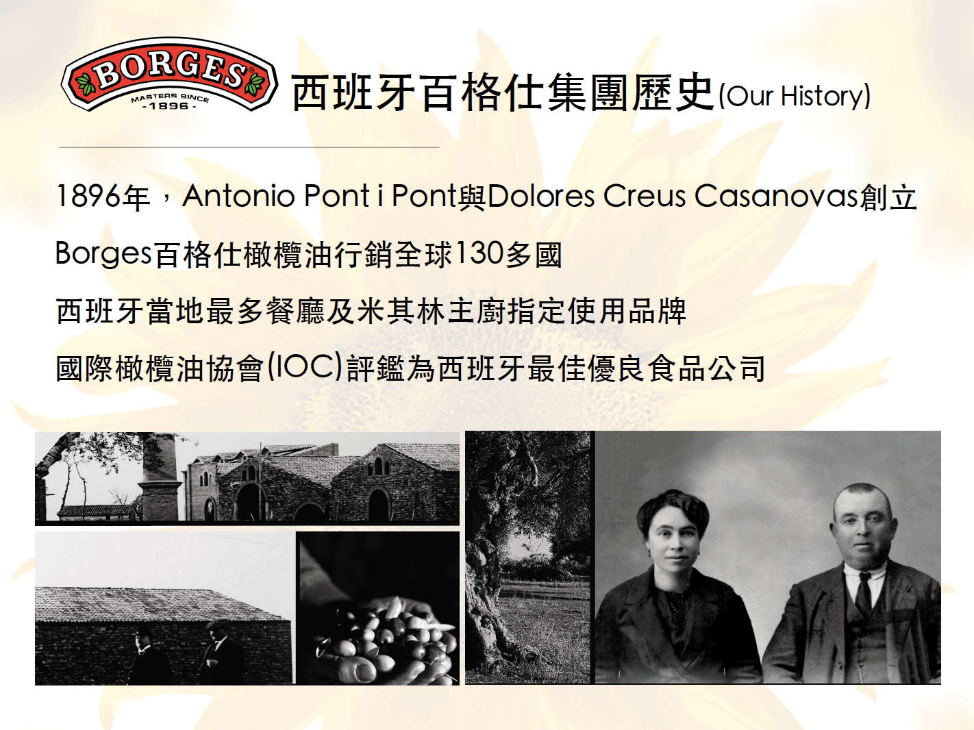 西班牙百格仕集團歷史(Our History)